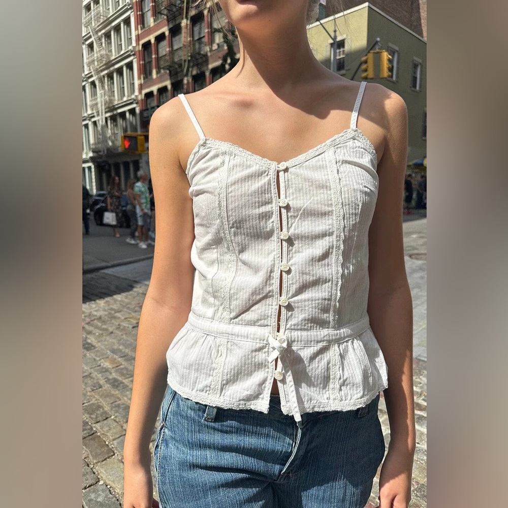 Brandy melville white Kara top